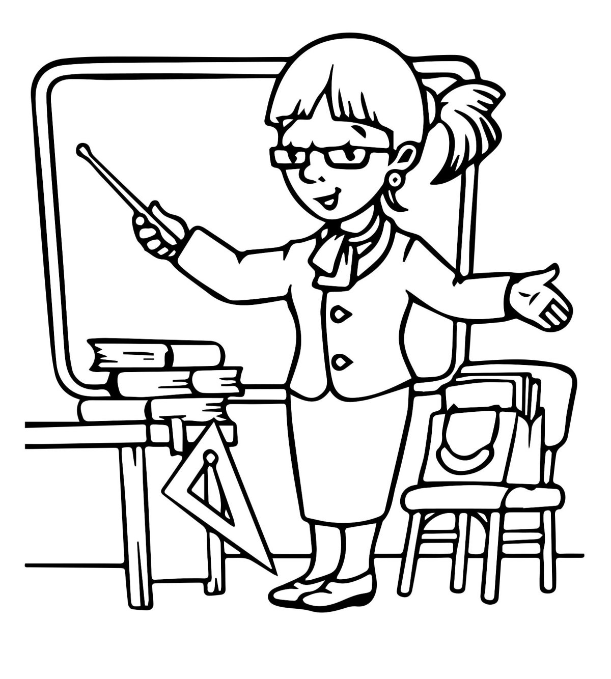 Раскраски профессии воспитатель