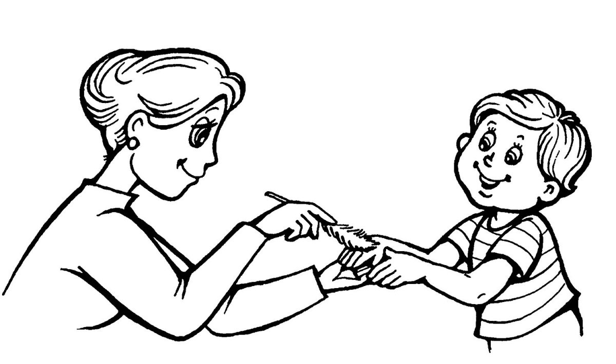 Учитель раскраска для детей