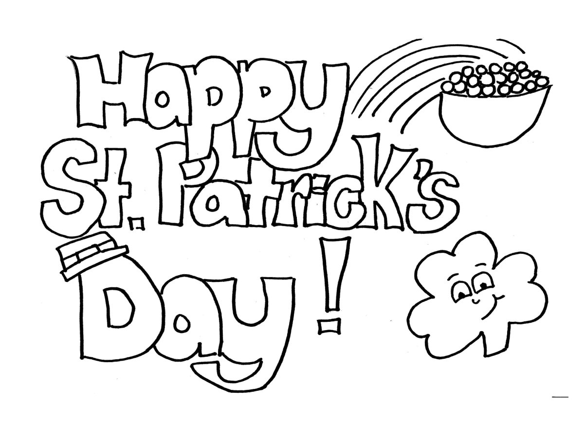 St Patrick's Day раскраски