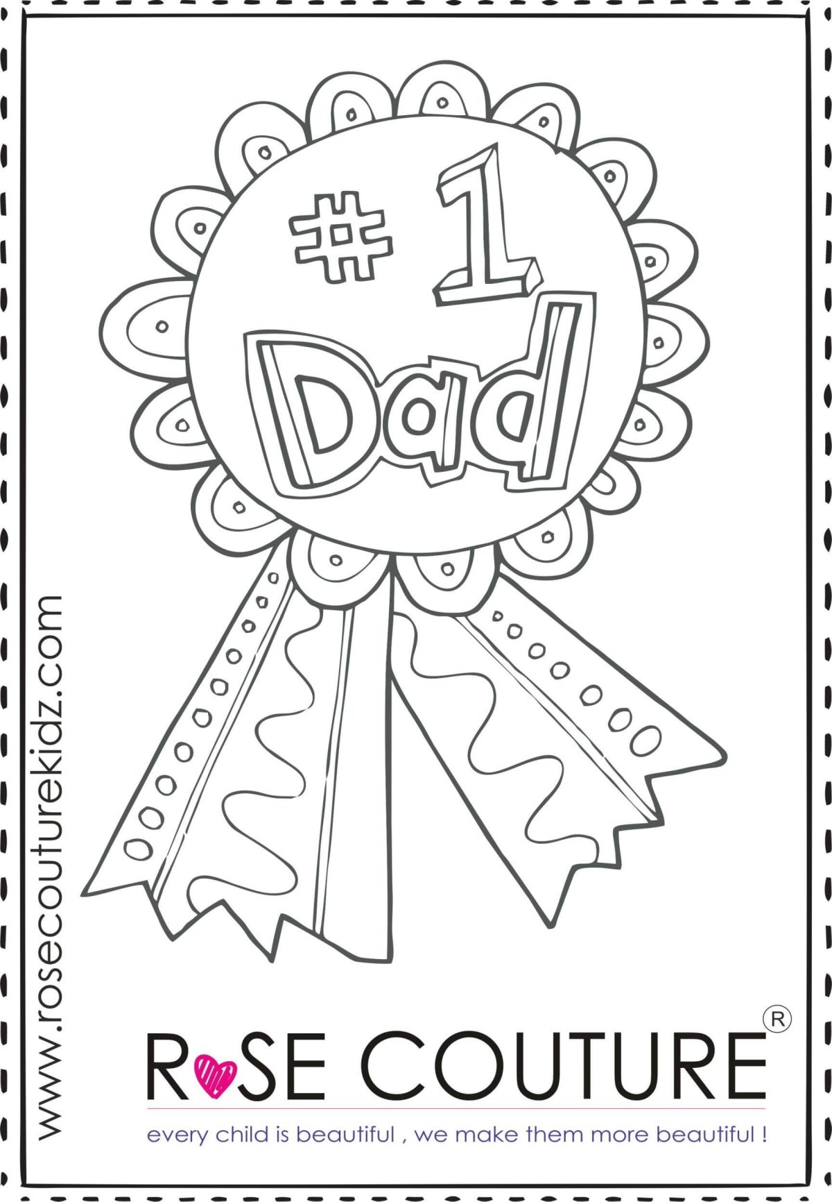 Медаль для пап раскраска