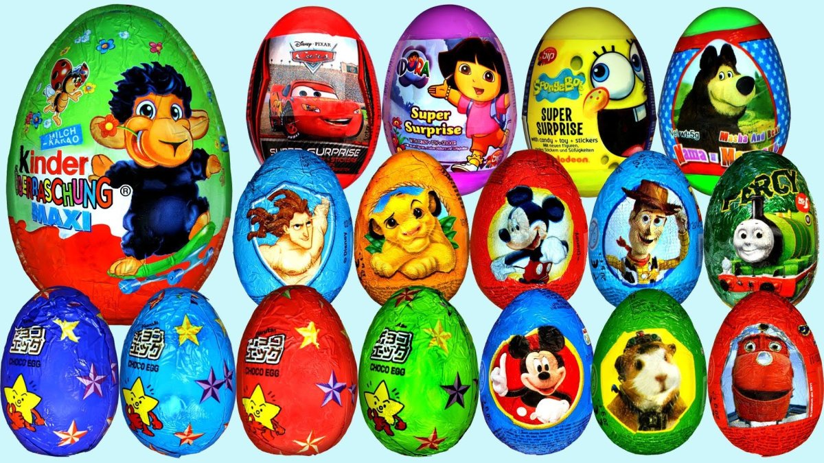 36 Surprise Eggs Disney cars