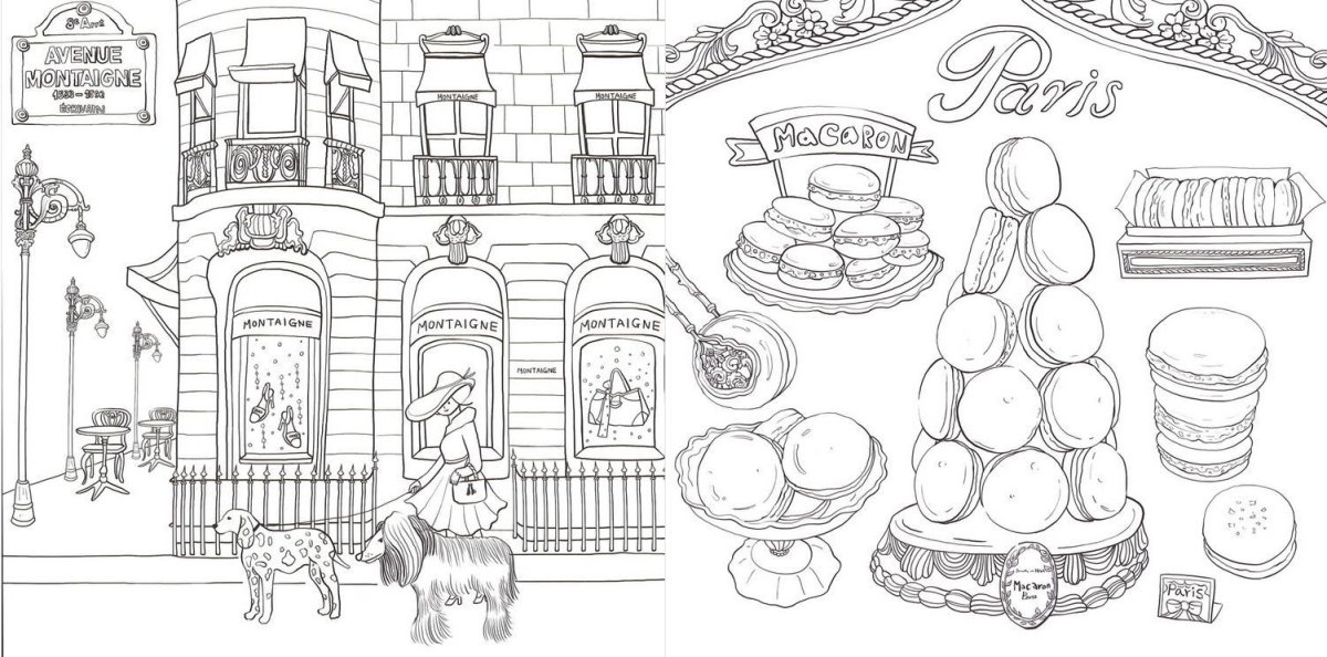 Рождественская раскраска антистресс