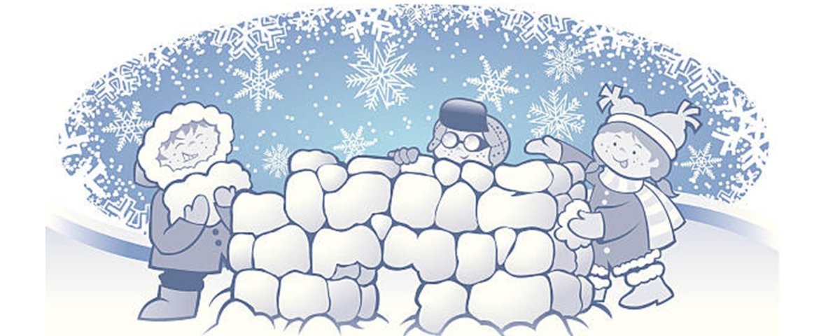 Зимний лес раскраска