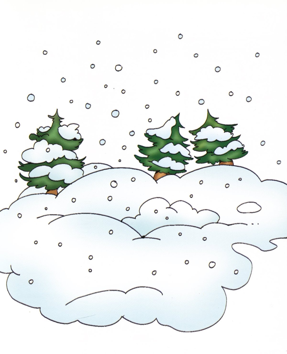 Зимние раскраски для детей