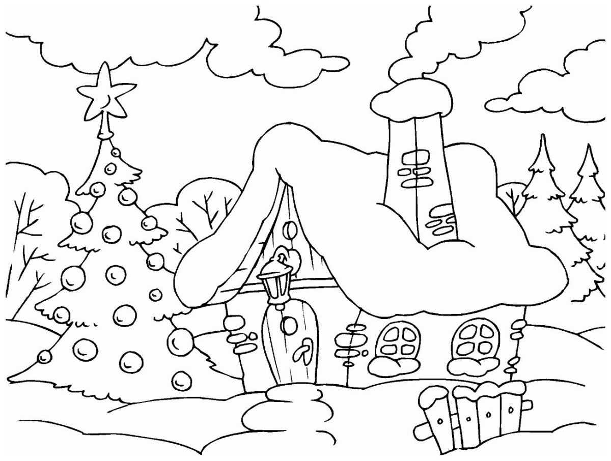 Снег раскраска