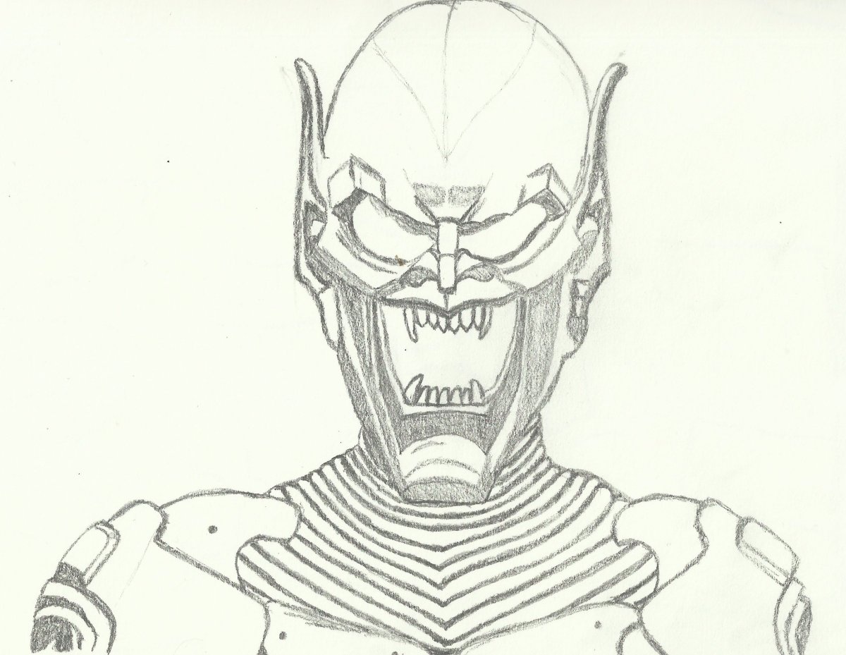 Раскраска человек паук и Гоблин