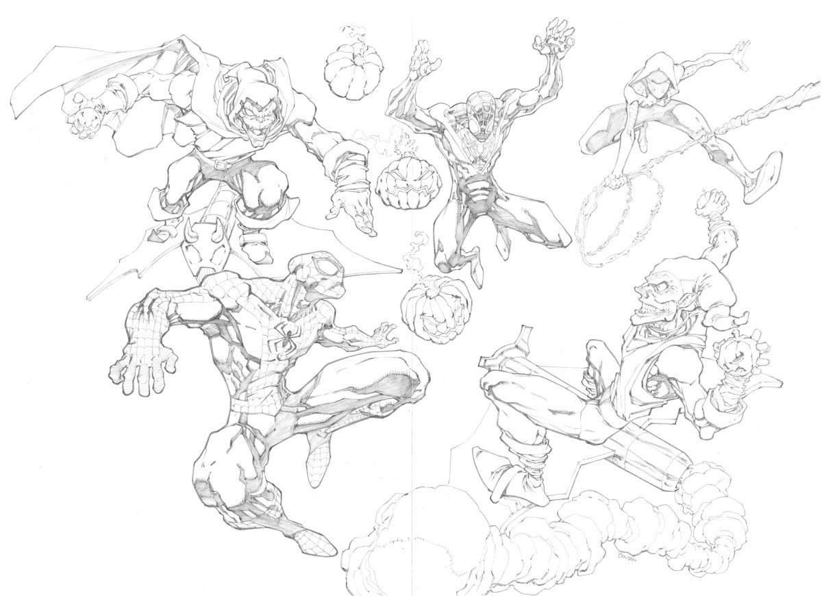 Человек паук сражается с гоблином