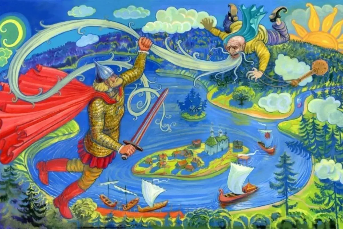 Сказка о царе Салтане тридцать три богатыря раскраска