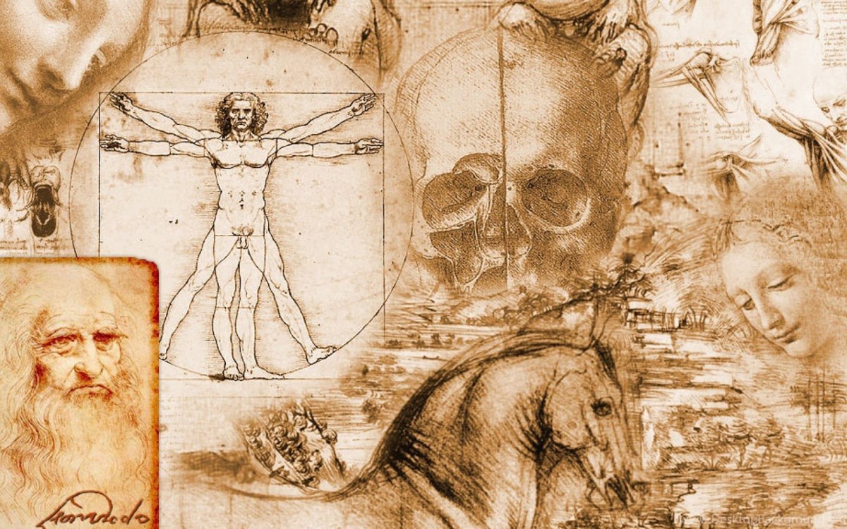 Леонардо да Винчи Витрувианский человек