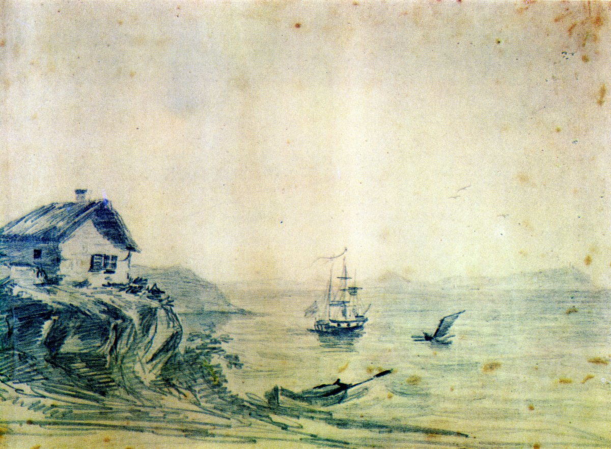 Тамань рисунок Лермонтова