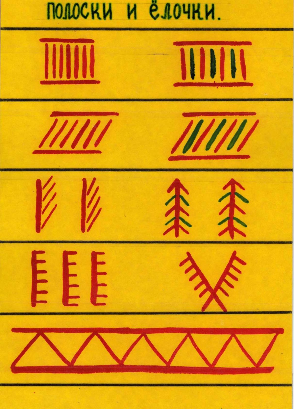 Элементы росписи филимоновской игрушки для дошкольников