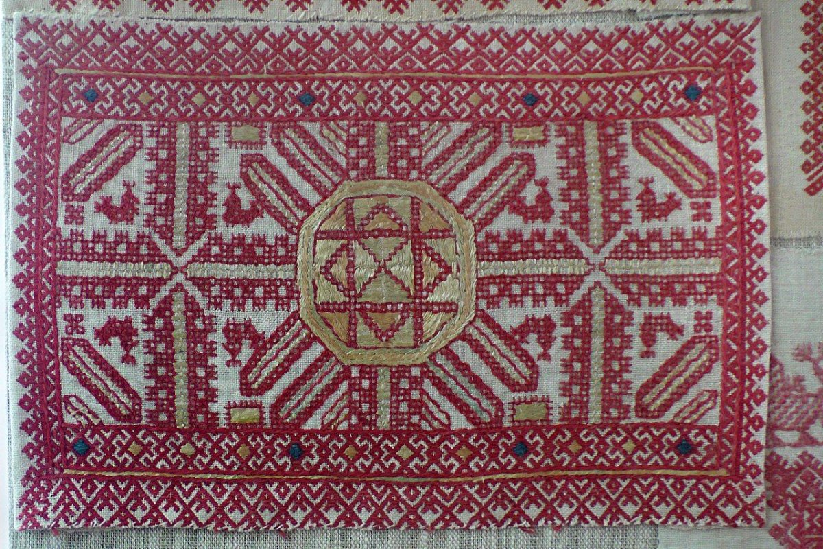 Орнаменты вышивки Олонецкой губернии