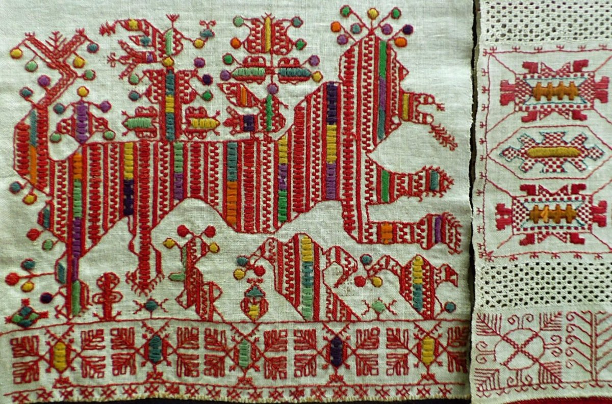 Старинные русские вышивки