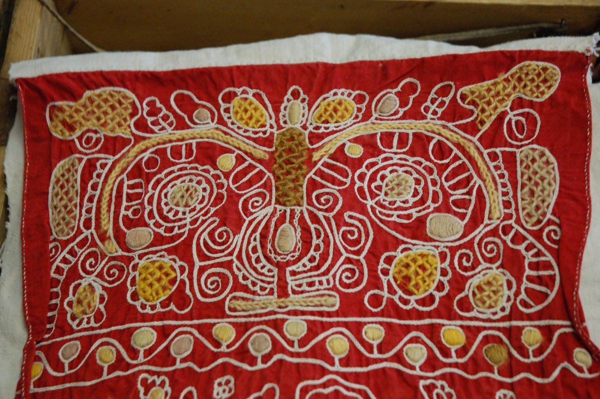 Каргопольская тамбурная вышивка