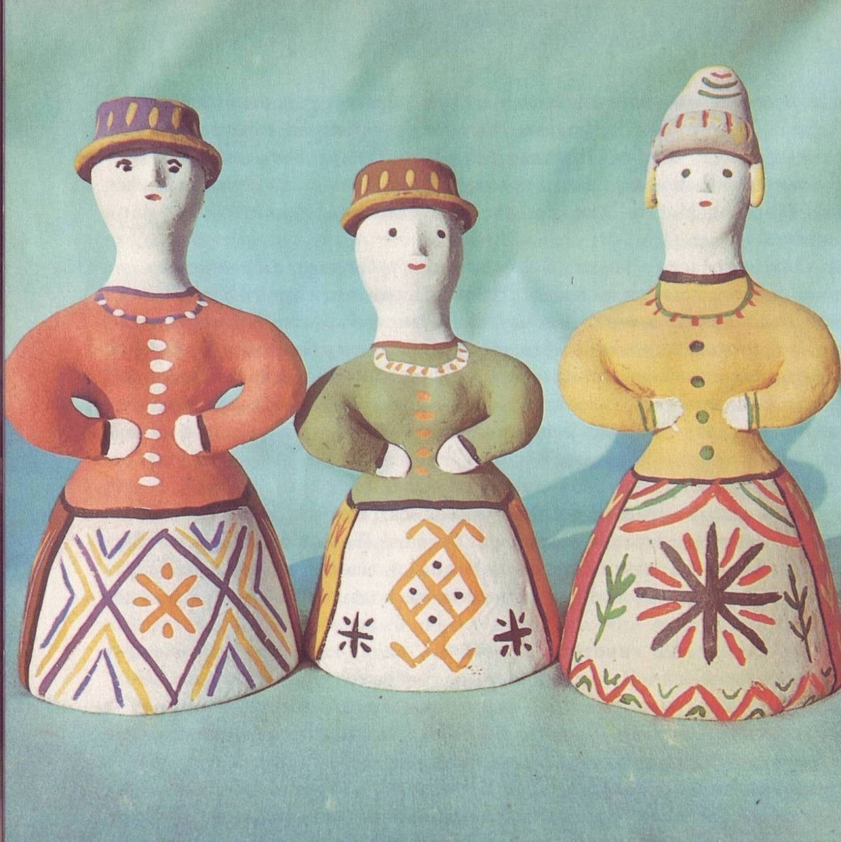 Глиняная Каргопольская игрушка глиняная