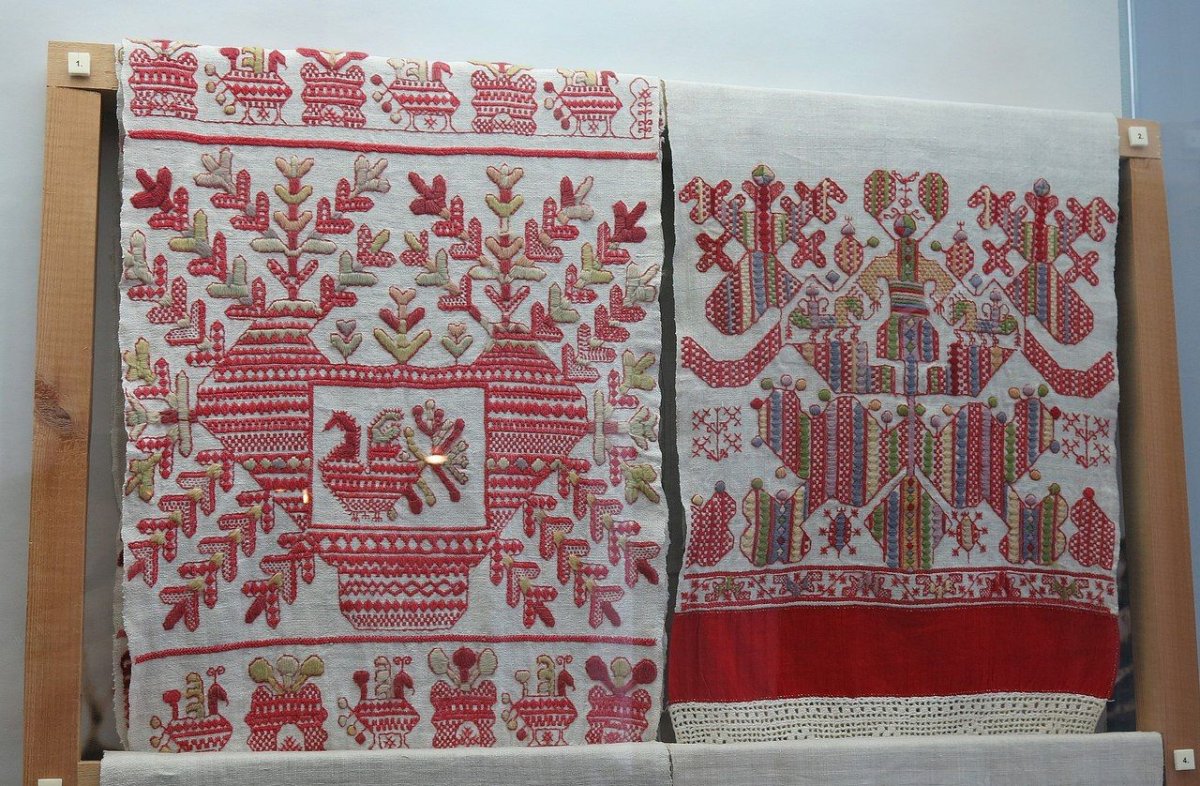 Вышивка чекан Карелия