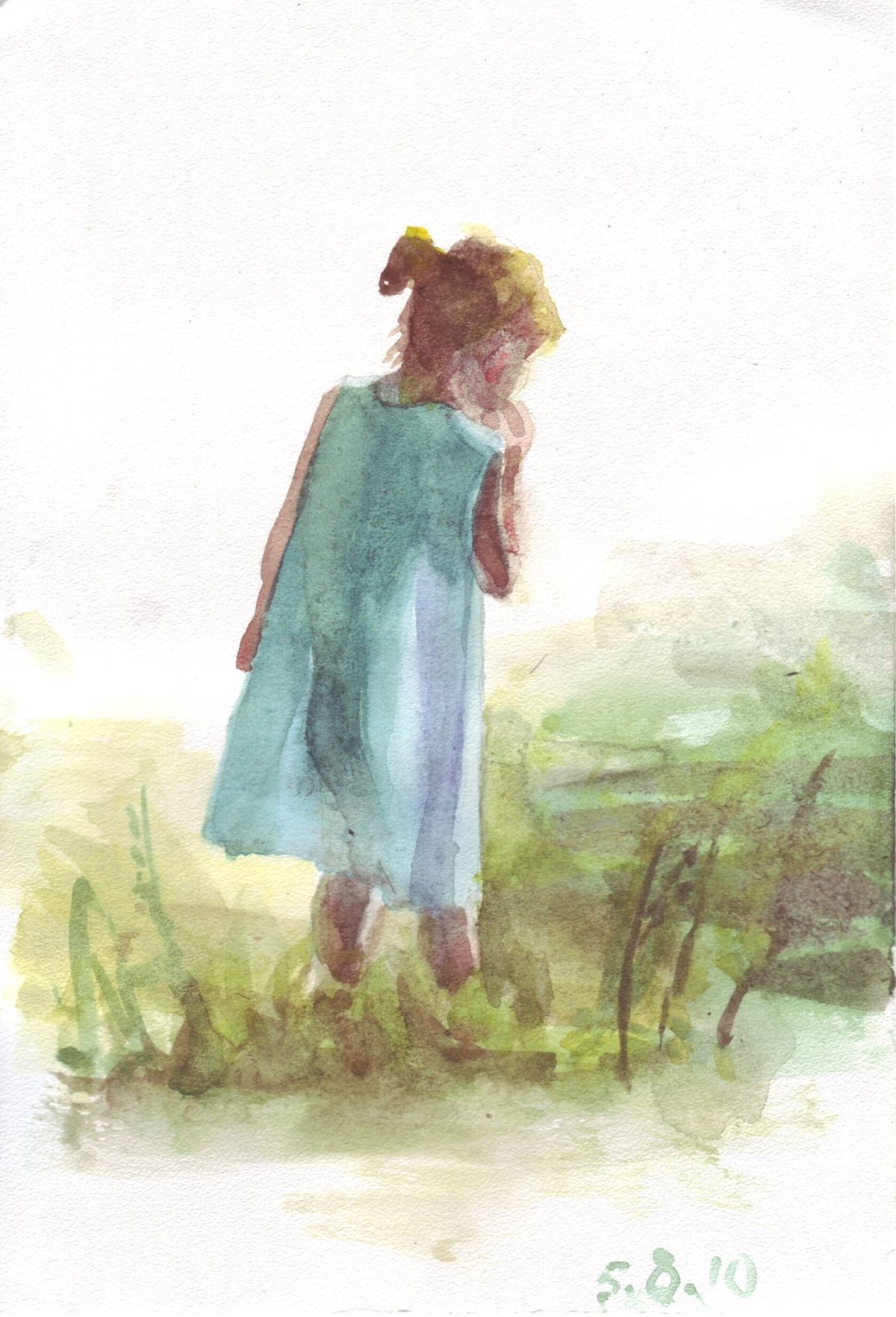 Зарисовки людей акварелью