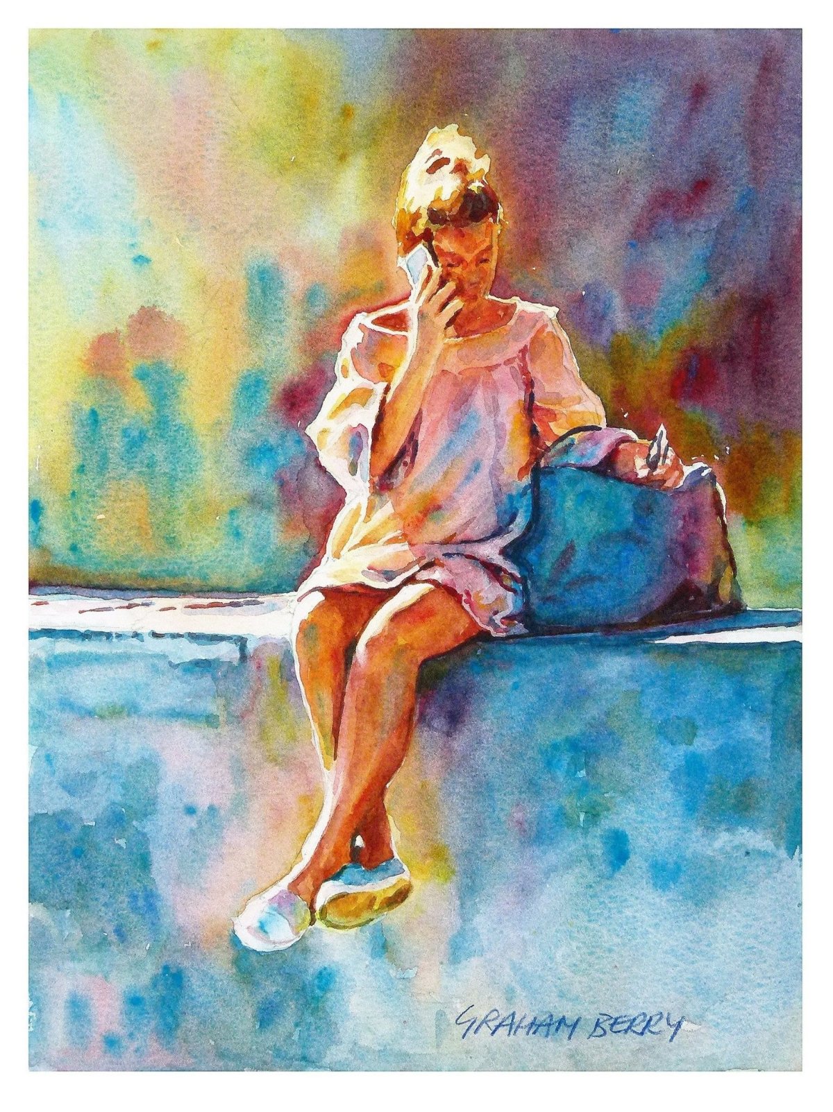 Люди акварелью