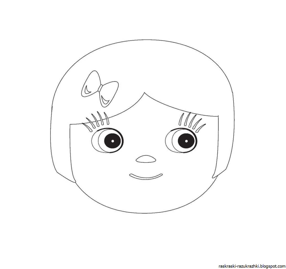 Лицо ребенка раскраска для детей