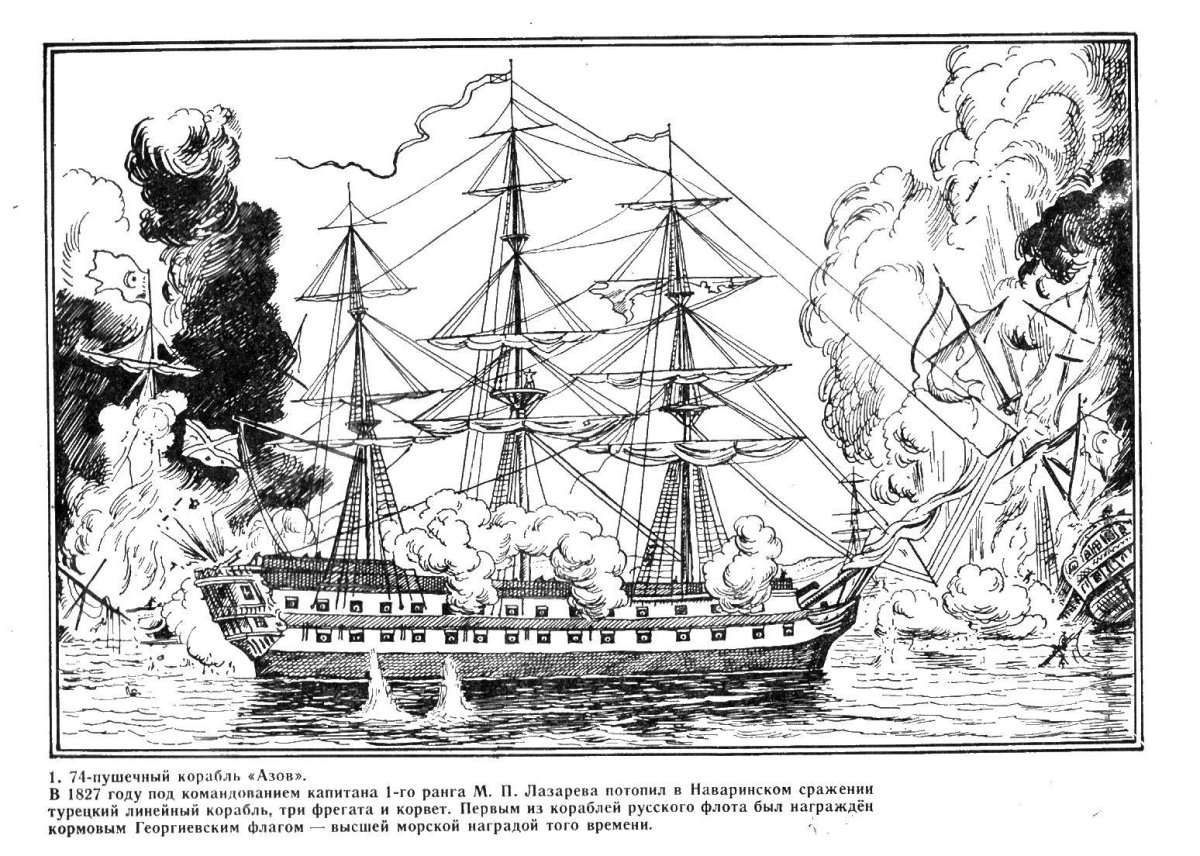 Морское сражение раскраска