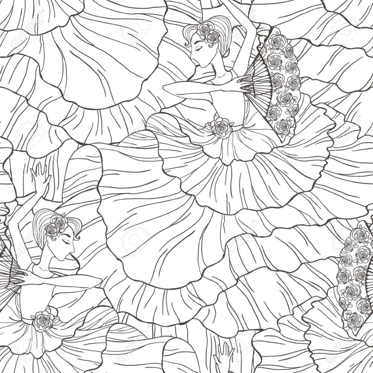 Фламенко карикатура