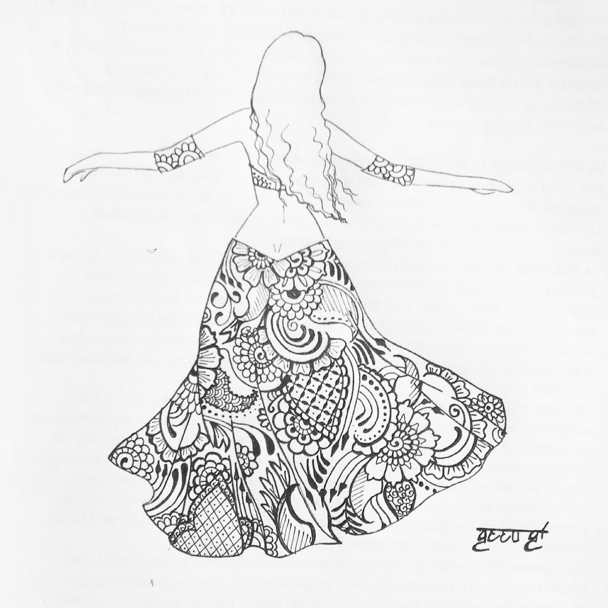 Танцовщица фламенко вектор Испания