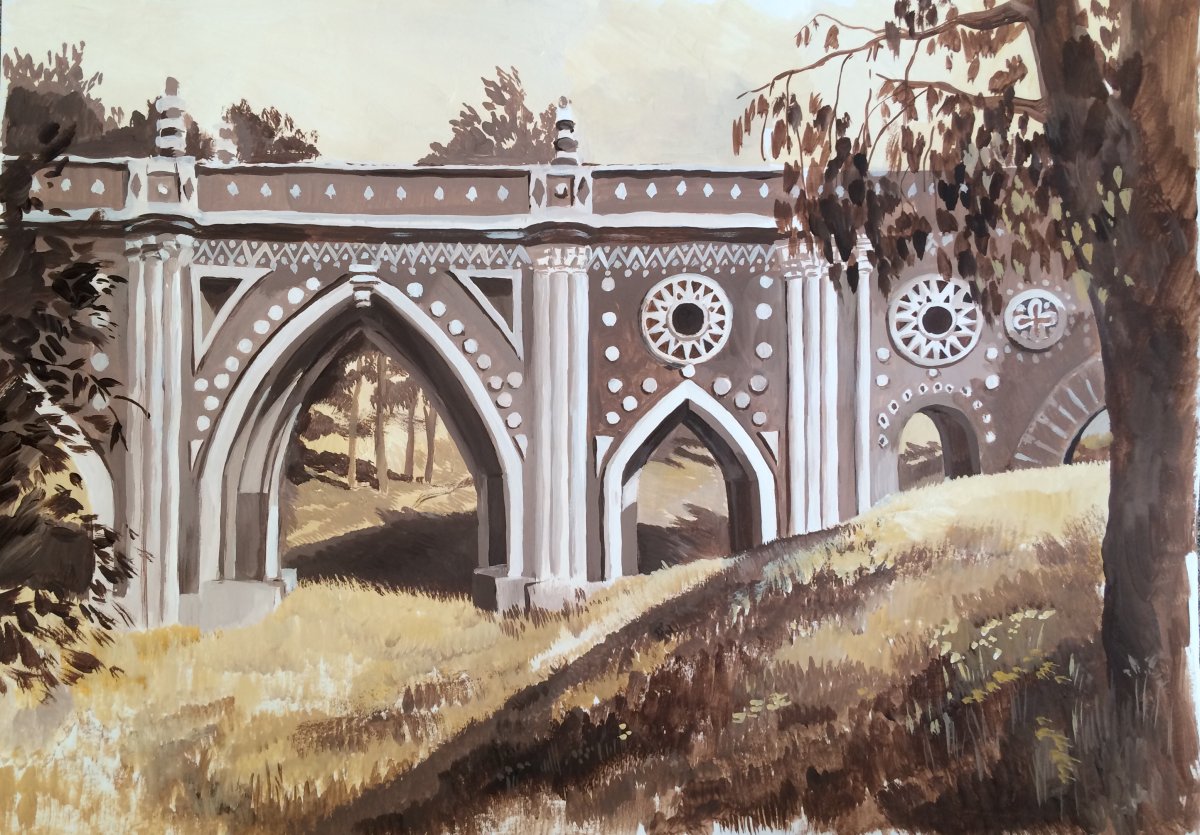 Царицыно арка Графика