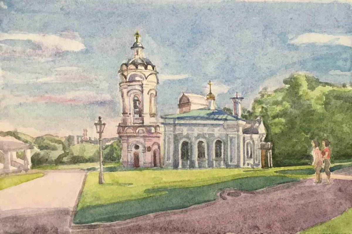 Дворец карандашом