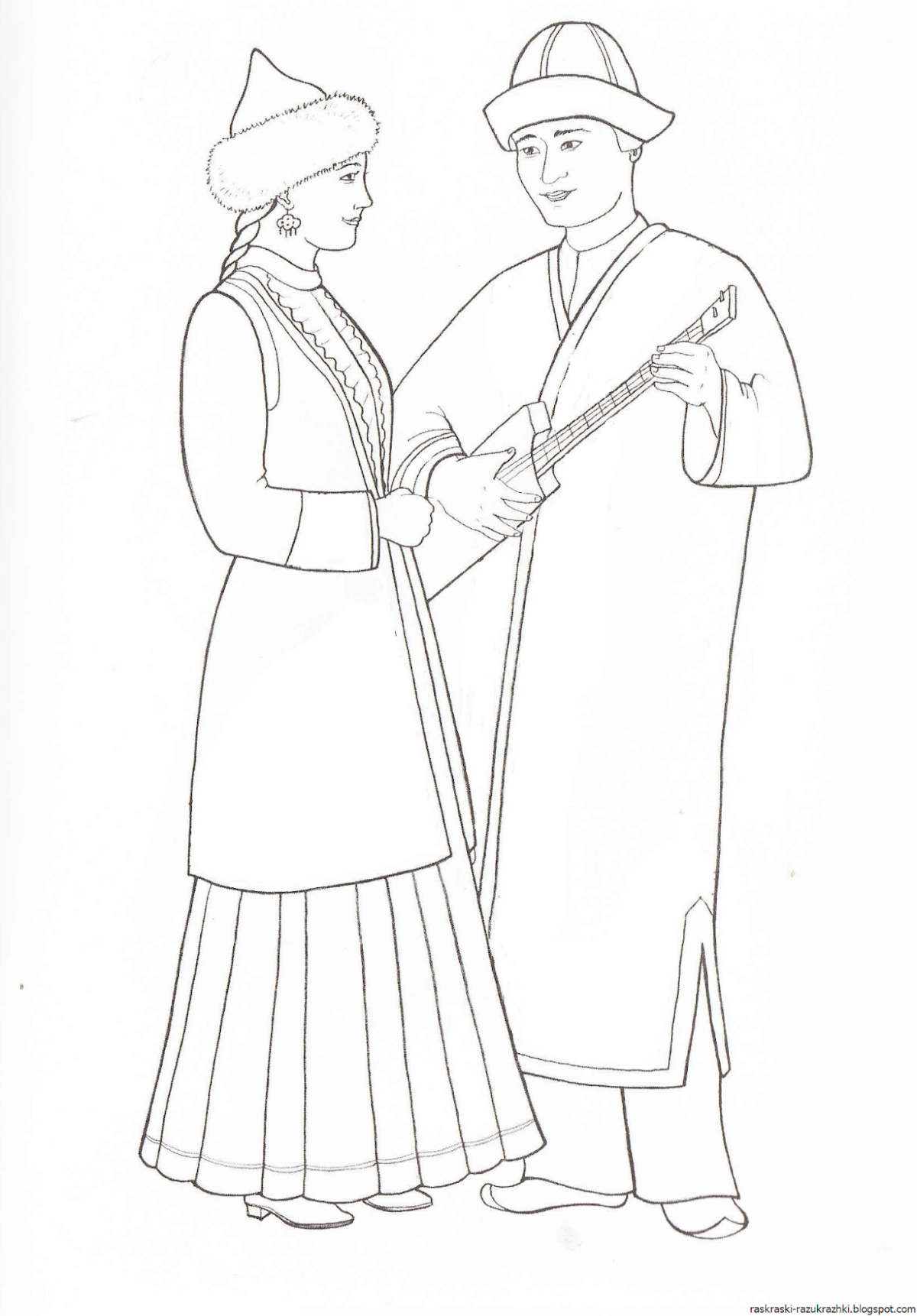 Шорцы национальный костюм раскраска