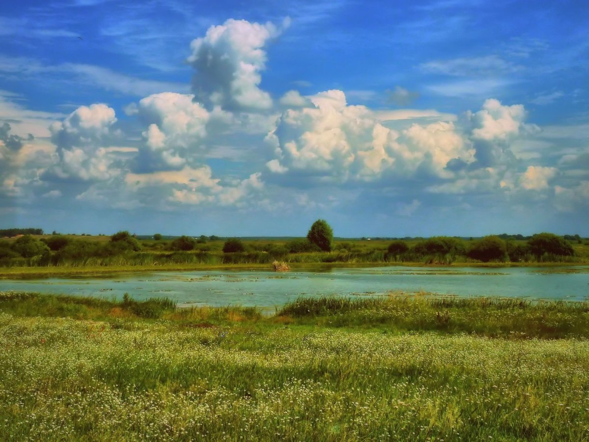 В небе тают облака