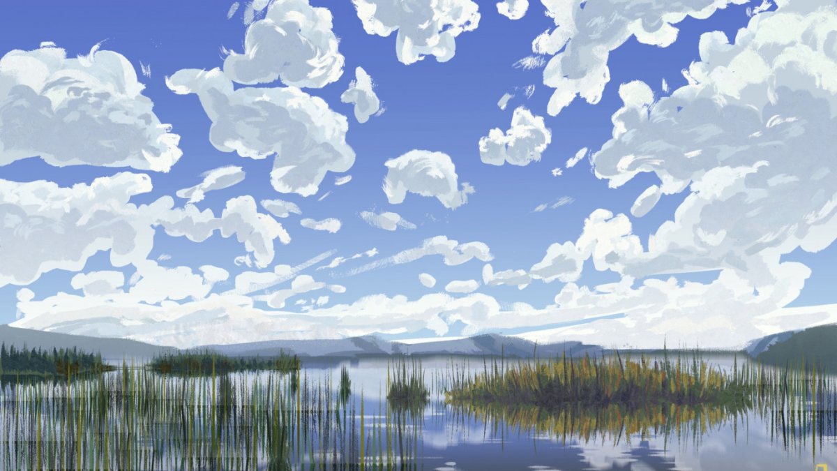 Облака Рисованные