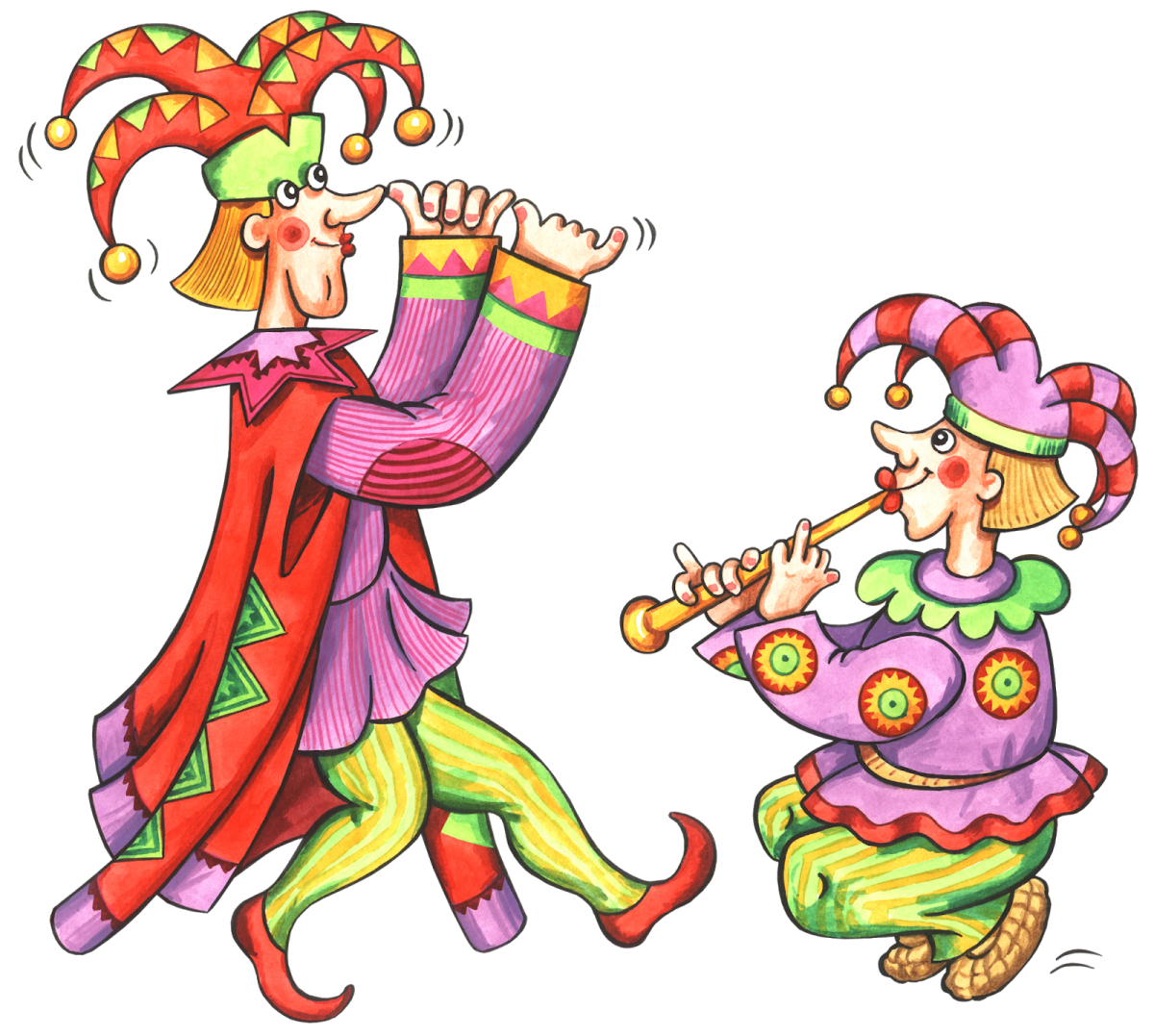 Васнецов Скоморохи картина