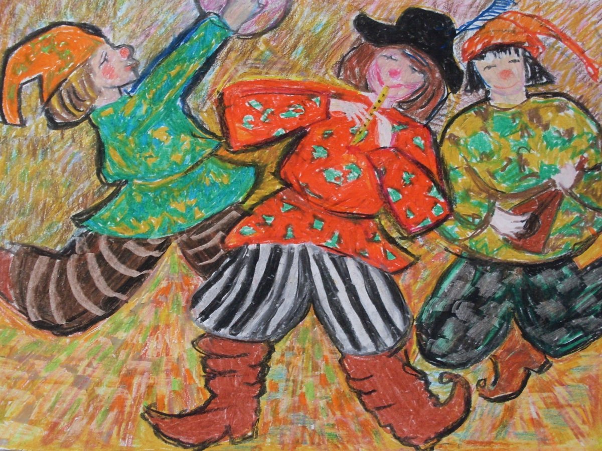 Советские открытки со скоморохами