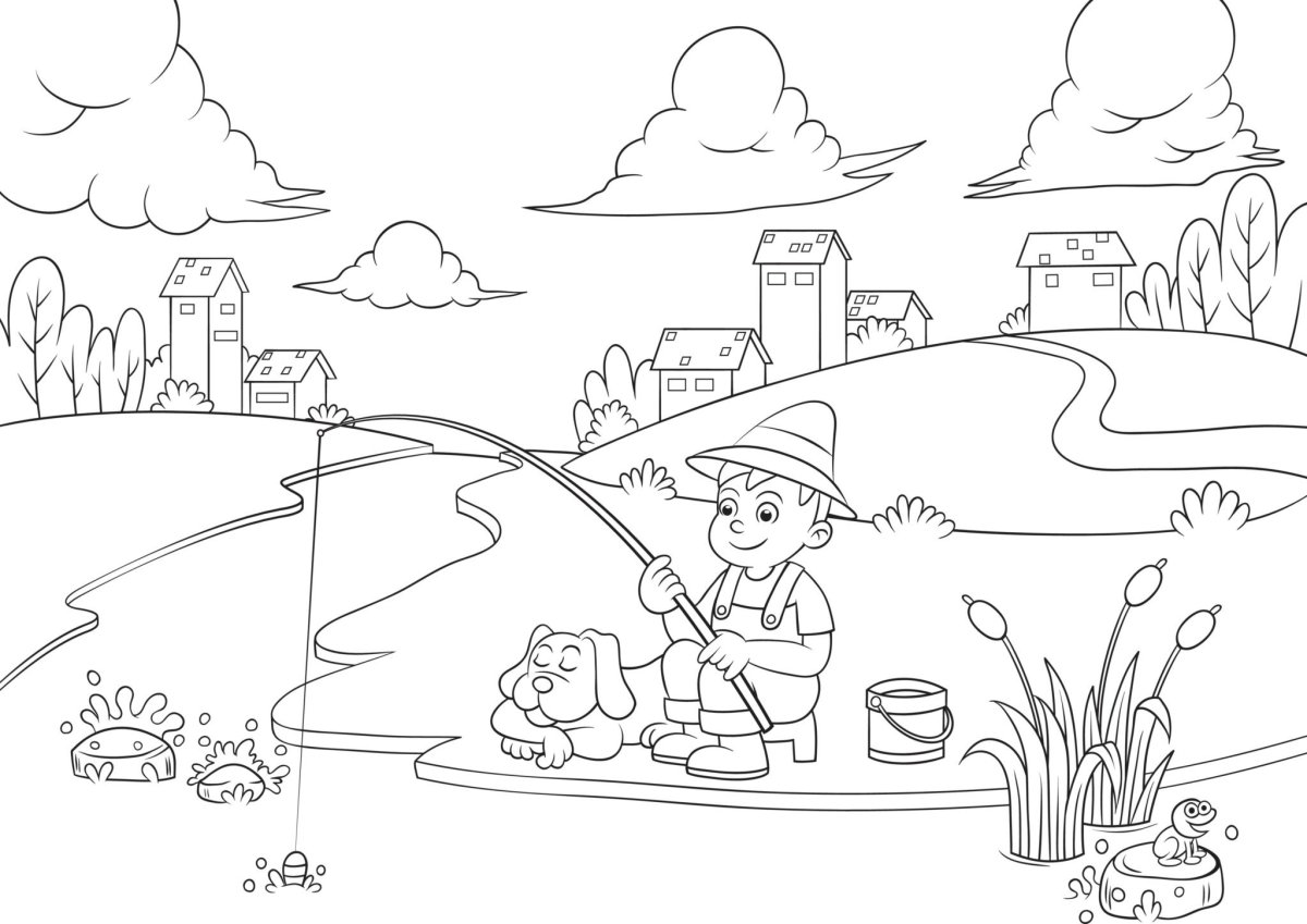 Раскраска природа