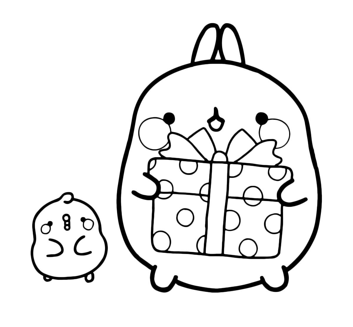 Раскраски с Молангом