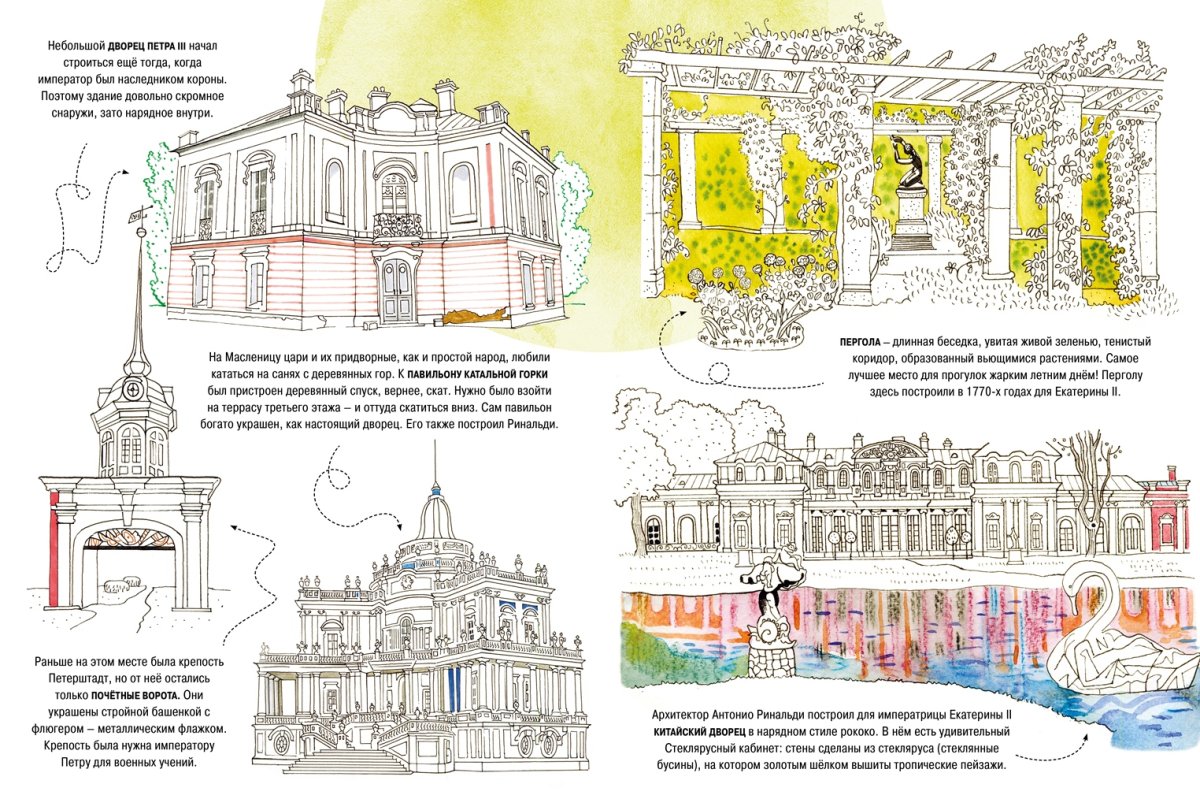 Усадьбы и парки Санкт-Петербурга. Раскраска-путеводитель
