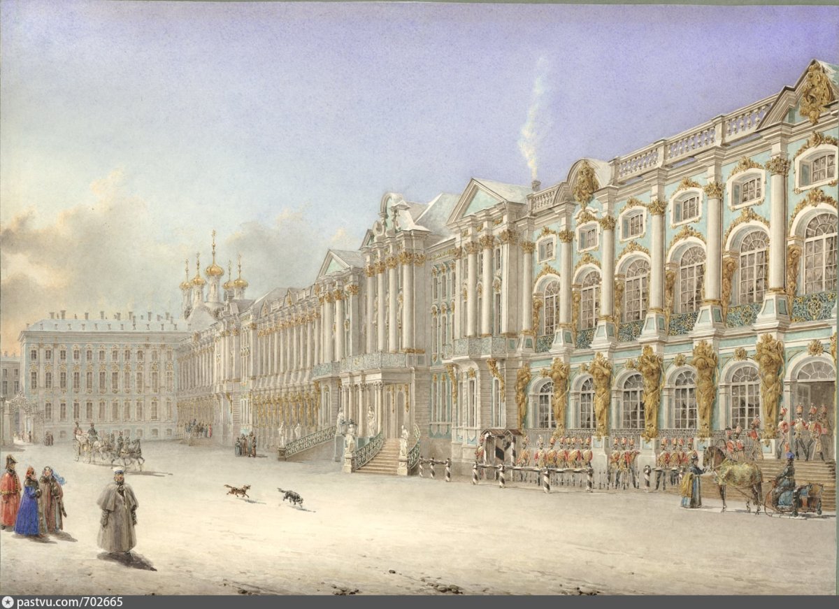 Екатерининский дворец в Царском селе 18 век