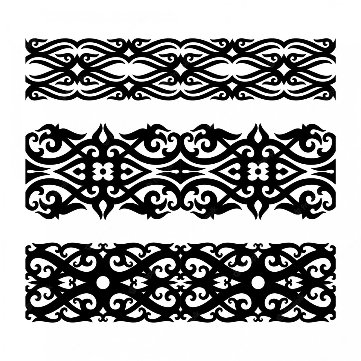 Этнический цветочный орнамент