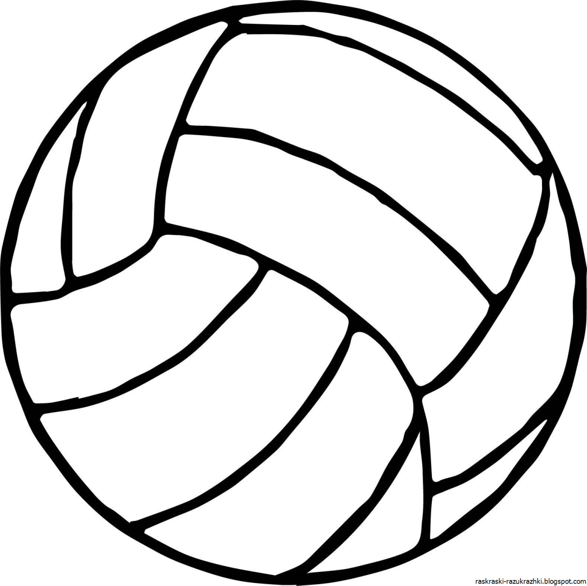 Мячик: раскраска