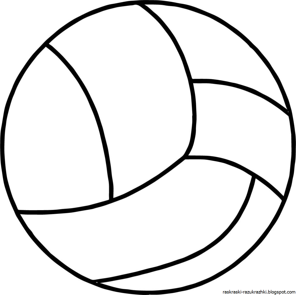 Мячик раскраска для детей