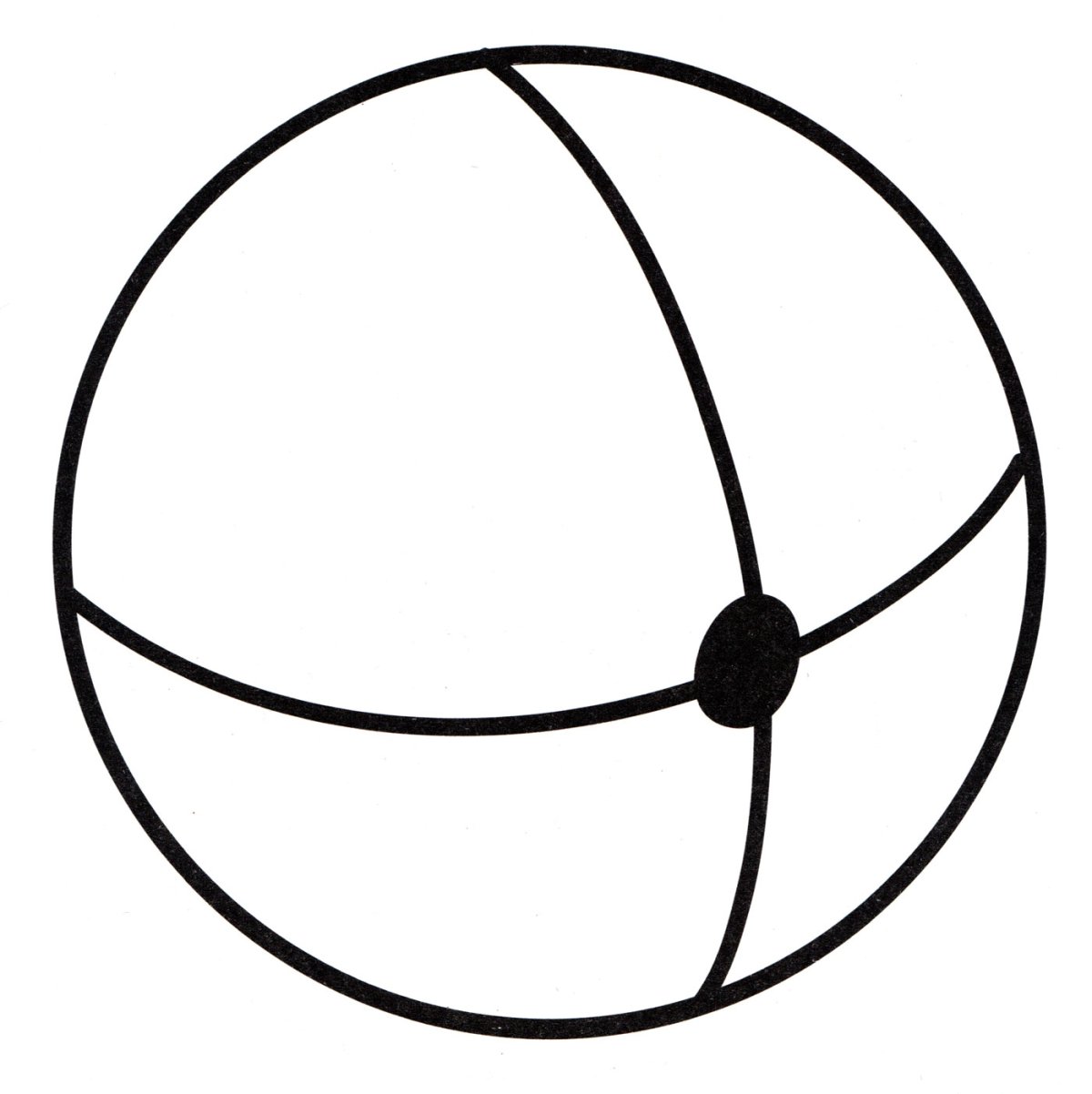 Мяч раскраска для детей