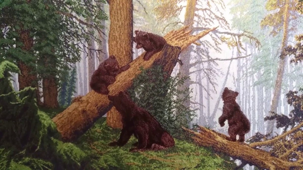 Картина Шишкина утро в Сосновом Бору