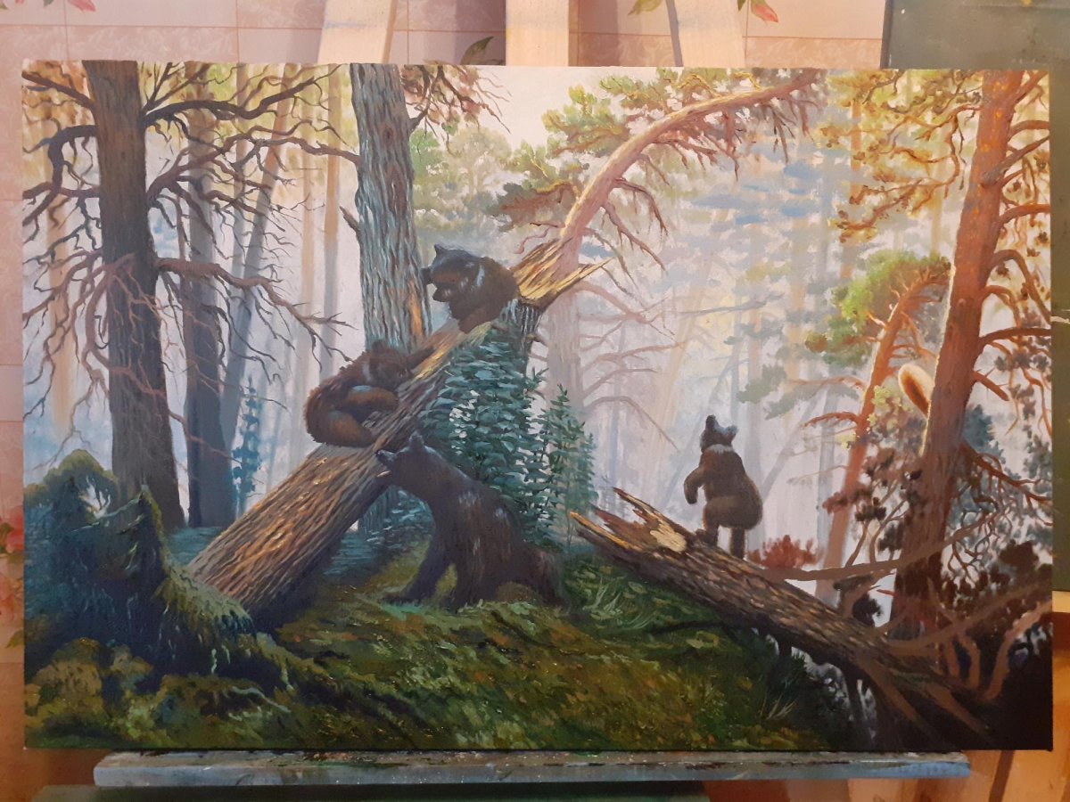 Шишкин Иван Иванович утро в Сосновом Бору