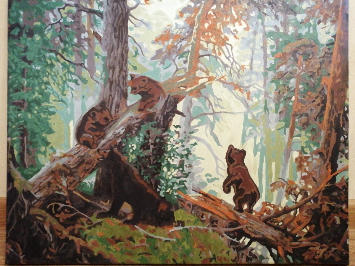 Раскраска. Маша и медведь