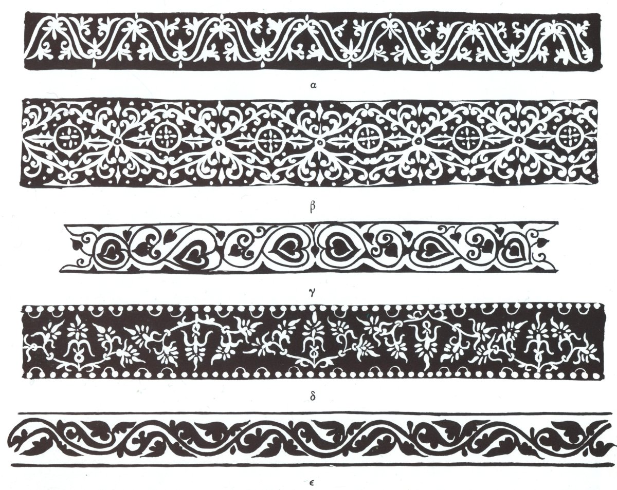 Византийский орнамент в полосе