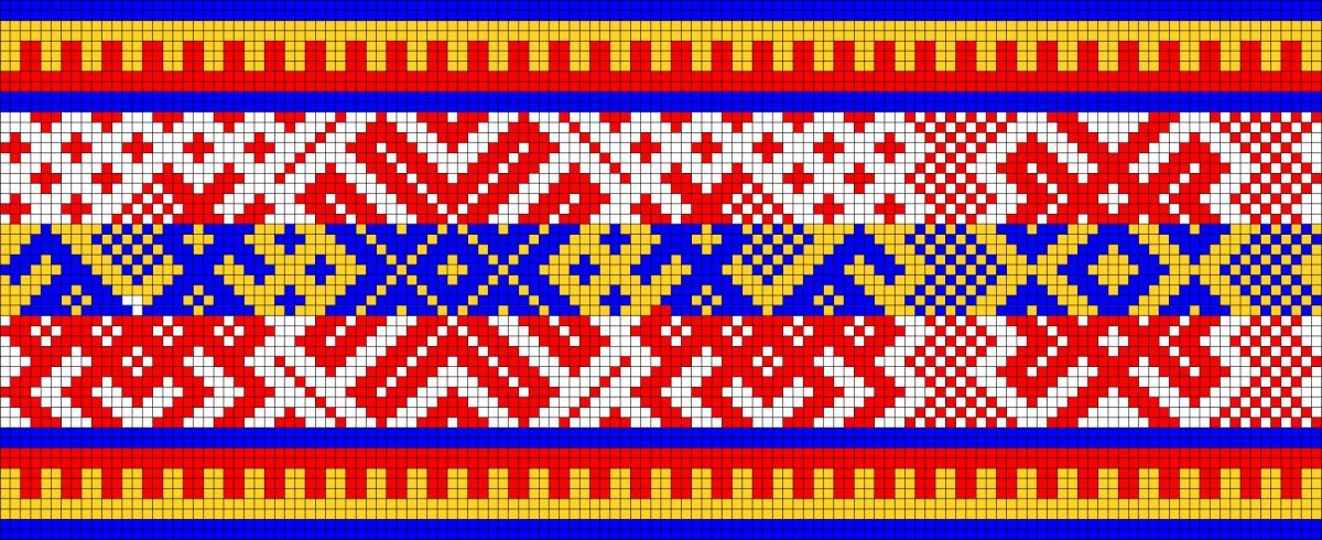 Славянский пояс орнамент