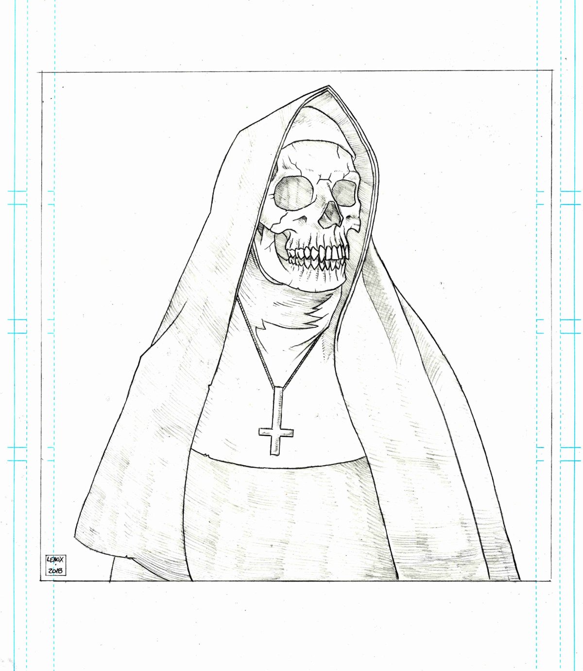 Монахиня раскраска