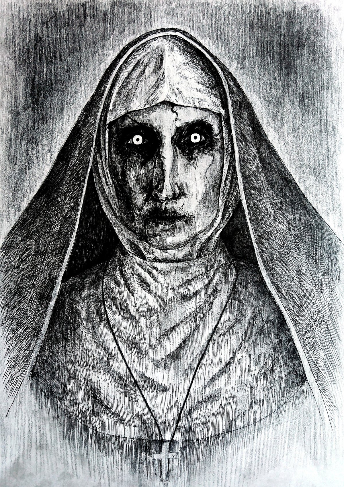 Монашка тату эскиз