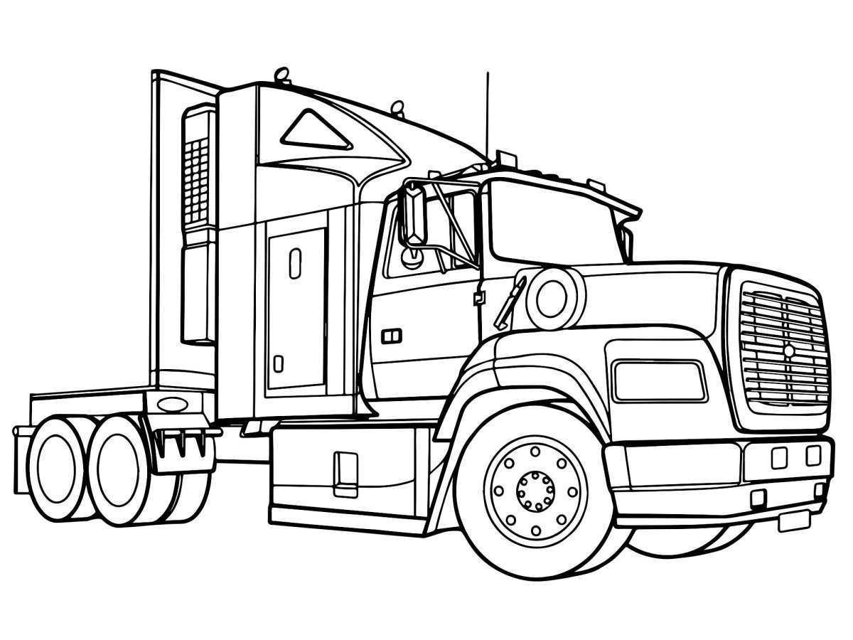 Раскраска грузовик Volvo fh12