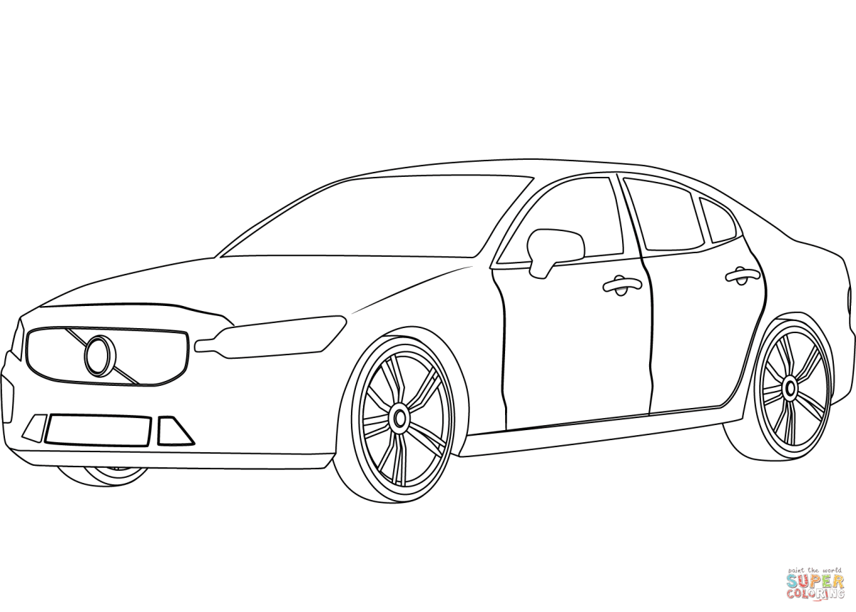 Раскраска Volvo s60